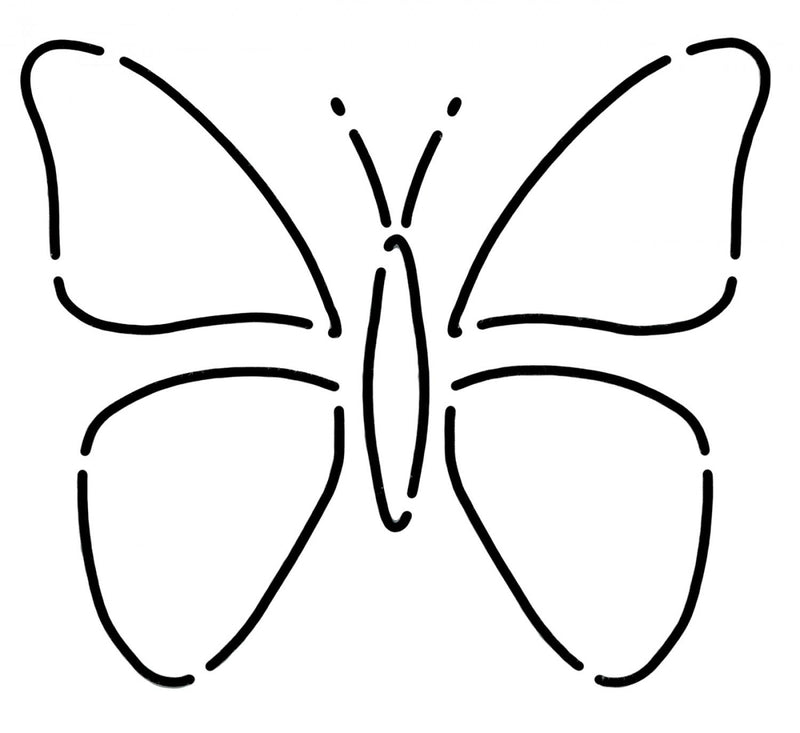 Mini Butterflies Stencil by Laundry Basket Quilts - LBQ-0478-T