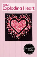 Mini Exploding Heart Quilt PATTERN by Slice of Pi Quilts - 36"x36" - SPQ339