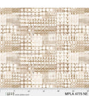 Mod Plaid WIDEBACK 108" by P&B Textiles - Taupe Geo Shapes 4775-NE
