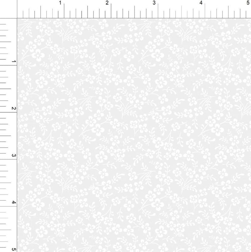 Monochrome - Teacup Blossom by Connecting Threads - White CTS94378