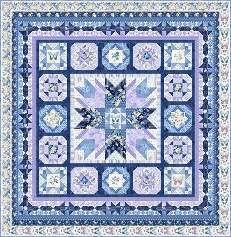 Morning Blooms Full KIT by Wilmington (99" x 102")