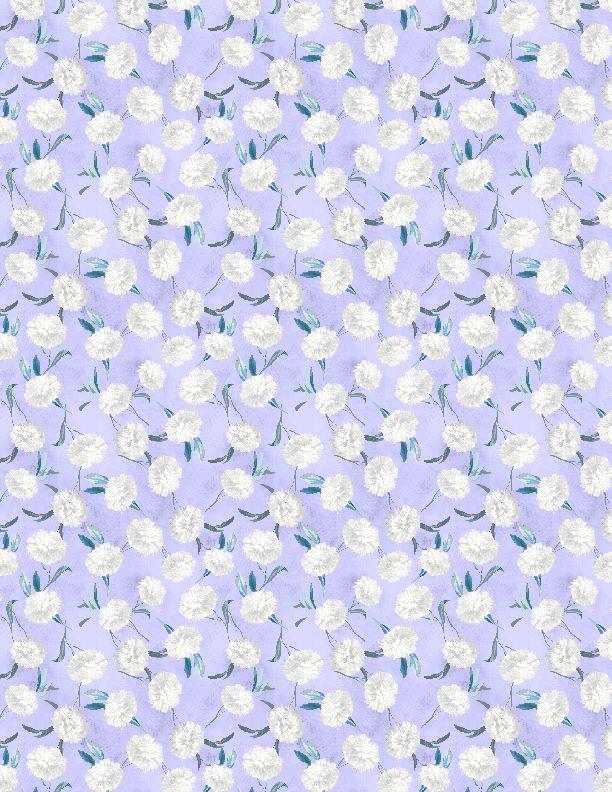 Morning Blooms by Wilmington Prints - Small Floral Toss Purple 89276-617