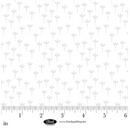 Morning Mist IX by Blank Quiltiing - 3 Petalled Flowers White 4333-01W