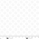 Morning Mist IX by Blank Quiltiing - Circles with Dots and Spikes White 4326-01W