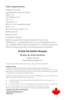 Mr Frosty Table Runner Pattern - 12 X 36" - by Quilter's Bouquet