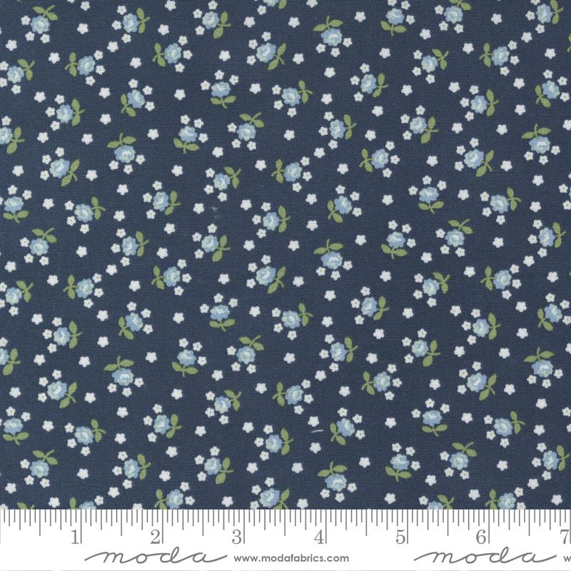 Nantucket Summer by Moda - Fairground Small Floral Navy 55266-13
