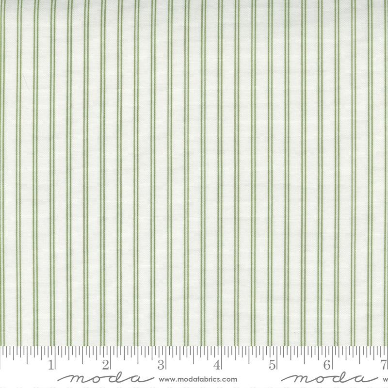Nantucket Summer by Moda - Stripes Grass on Cream 5267-26