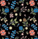 Native Floral 6 - Shannon Gustafson SG-0006 BLACK
