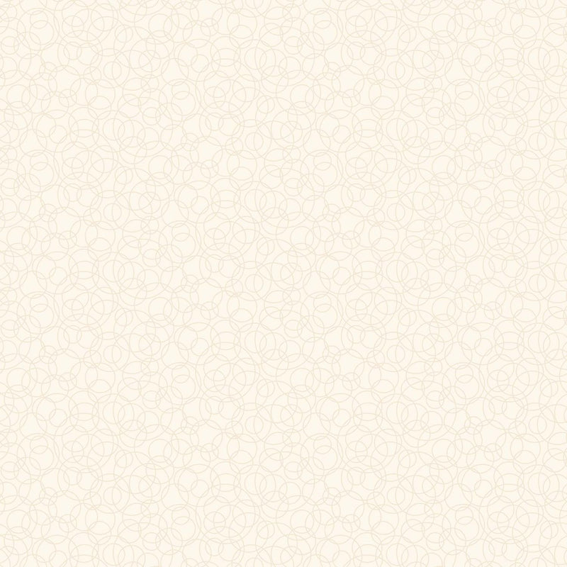 Neutrality by Patrick Lose for Northcott - Tangled Circles Ivory 10295-11