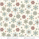 Nordic Holiday Village - Henry Glass - Cream Snowflakes Multi 3605-11