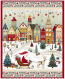 Nordic Holiday Village - PANEL - Henry Glass - 36" x 43" 3615P-44