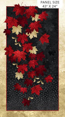 Oh Canada 10 Leafs PANEL by Northcott (43" x 24") Multi Black 24263-99
