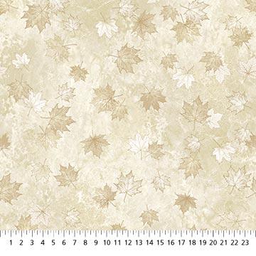 Oh Canada 11 by Northcott - Leaves Silhouet Cream Beige 24267-12