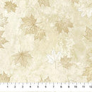 Oh Canada 14 - Stonehenge - Northcott - Lrg Leaves Beige 29017-12