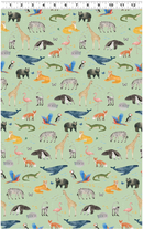 Our World - Clothworks - Animals Mint Y4933-110