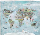 Our World - Clothworks - PANEL - 36" x 43" Map Y4931-55