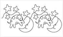 Over the Moon Border 5" Stencil - QCIUEW468