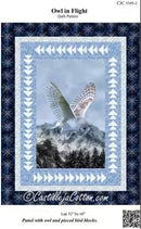 Owl in Flight PATTERN by Castilleja Cotton - 52" x 68" CJC 5385-2