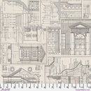 Palette Curated by Tim Holtz for FreeSpirit - Charcoal Schematic PWTH317.CCHARCOAL
