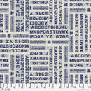 Palette Curated by Tim Holtz for FreeSpirit - Indigo Typography PWTH295.CINDIGO