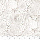 Paper White by Northcott - Flowers on White 24955-10