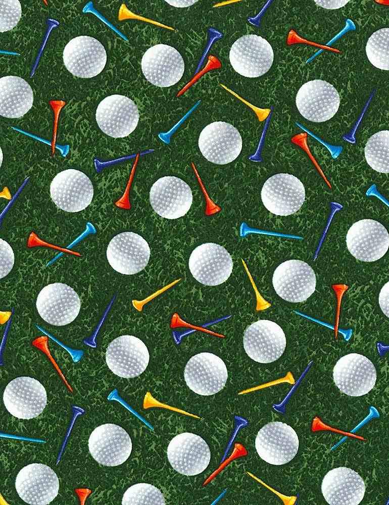 Par For The Course - Timeless Treasures - CD8030 Green