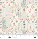 Parisian Snippets - Blank Quilting - Floral Lattices Ecru 4296-41