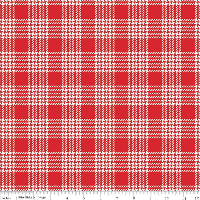 Peace on Earth by Riley Blake - Plaid C13454 WHT