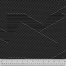 Pen & Ink by Windham Fabrics - Take Note White on Black 53563-2 Black