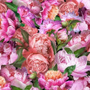 Peony Romance by QT Fabrics - Packed Peonies Pink 29372-P