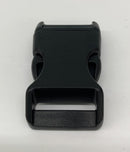 Plastic Slide Release Buckle - Black (1")
