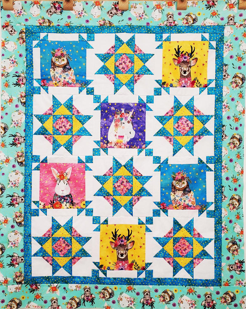 Playing-A-Round QUILT TOP  48" x 60" Includes binding