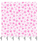 Playtime Flannel - Maywood Studio - Hearts Pink MASF10693-P