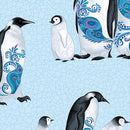 Polar Attitude by Benartex - Penguins Pearlescent Sky/ Multi 13429P-50