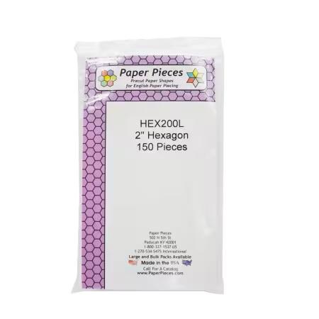Precut 2" Hexagons for Eng. Paper Piecing - 150 count