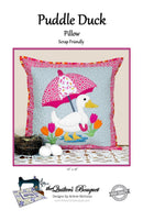 Puddle Duck Pillow PATTERN by Quilter's Bouquet (18" x 18")