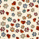 QT Cuties 2 - QT Fabrics - Puppy Dog Prints 31450-E Cream
