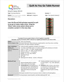 Quilt as You Go Table Runner (December 15, 2025)