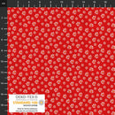 Quilting Rainbow by Stof - Red Daisy 4512-943