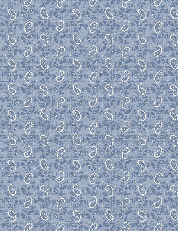 Radiance by Wilmington Prints - Paisley Denim 1803-98744-414