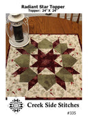Radiant Star Topper Pattern by Creek Side Stitches (24" x 24")