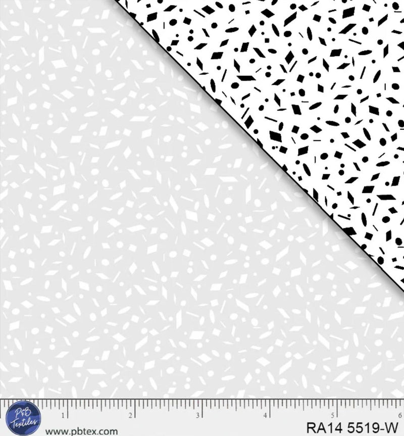 Ramblings 14 by P&B Textiles - White Confetti RA1405519-W