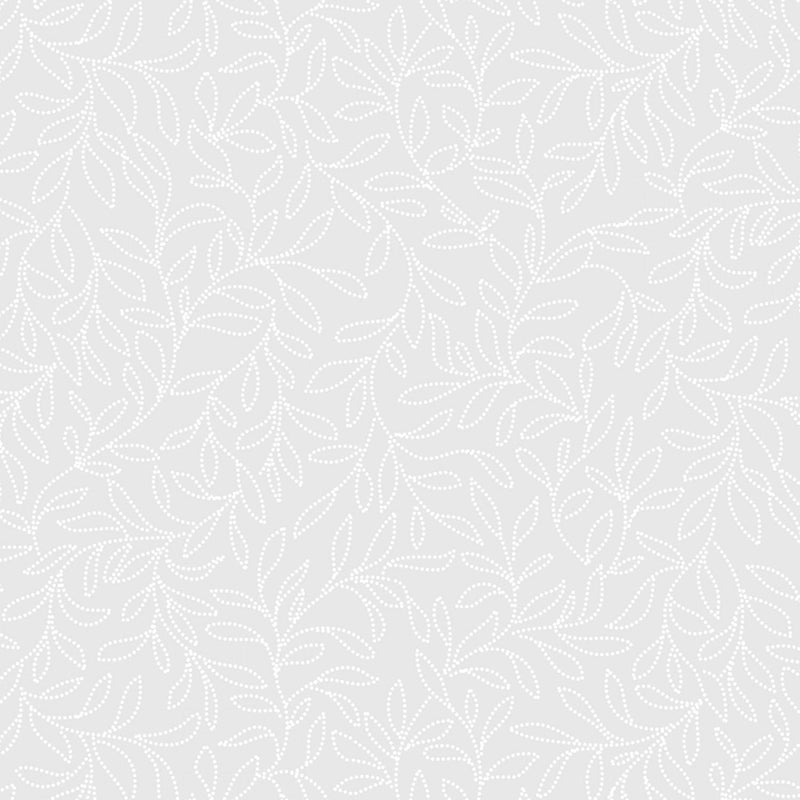 Ramblings 14 by P&B Textiles - White Dotted Foliage RA1405514-W