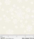 Ramblings 6 by P&B Textiles - White Snowflakes RAM6722W