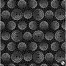 Ramblings Salt & Pepper by P&B Textiles - Wh Circles on Bl  4951KW