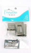 Rectangle Turn Lock w/screws - Nickel Finish - Emmaline - EBLC-303NL