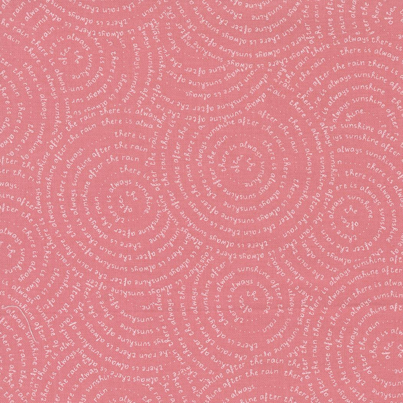 Renew by Sweetwater for Moda - Text Uplifting Swirl Strawberry 5561-11
