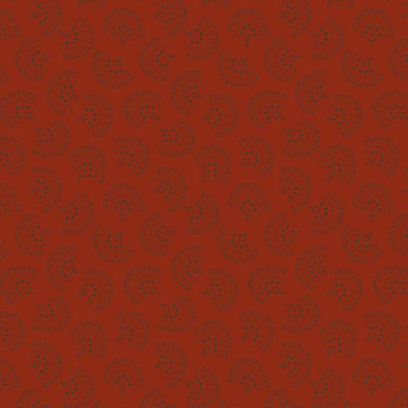 Repro Red by Marcus Fabrics - Flossie's Fan Red R3115