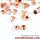 Rivets Medium - 50pk by Emmaline Bags - Copper RIV9X8-CP/50