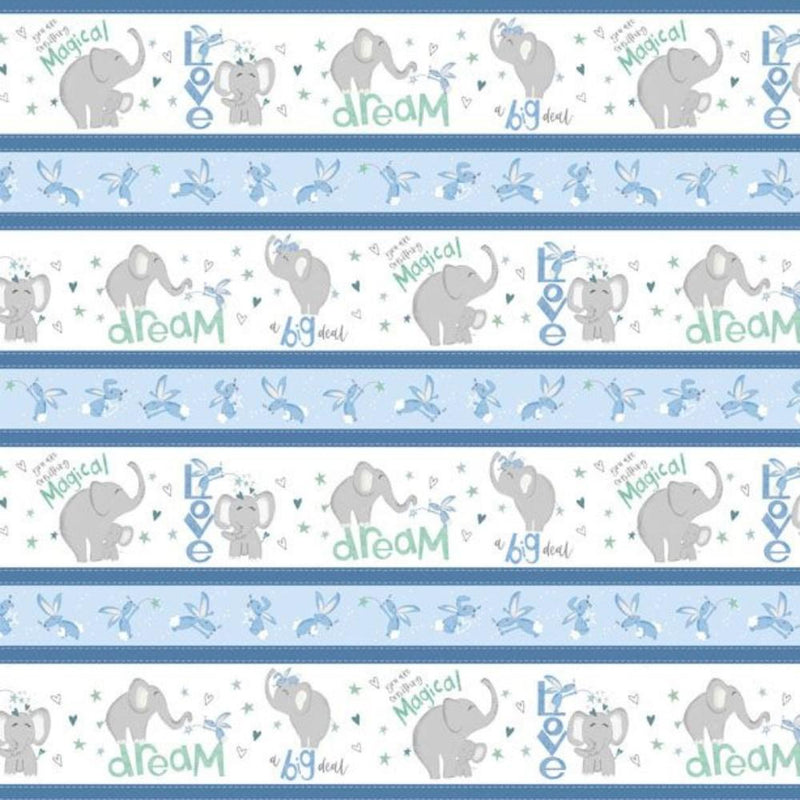 Safari Lullaby by Wilmington Prints - Border Print 3060-36262-147